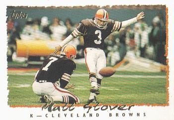 Matt Stover Cleveland Browns 1995 Topps NFL #64